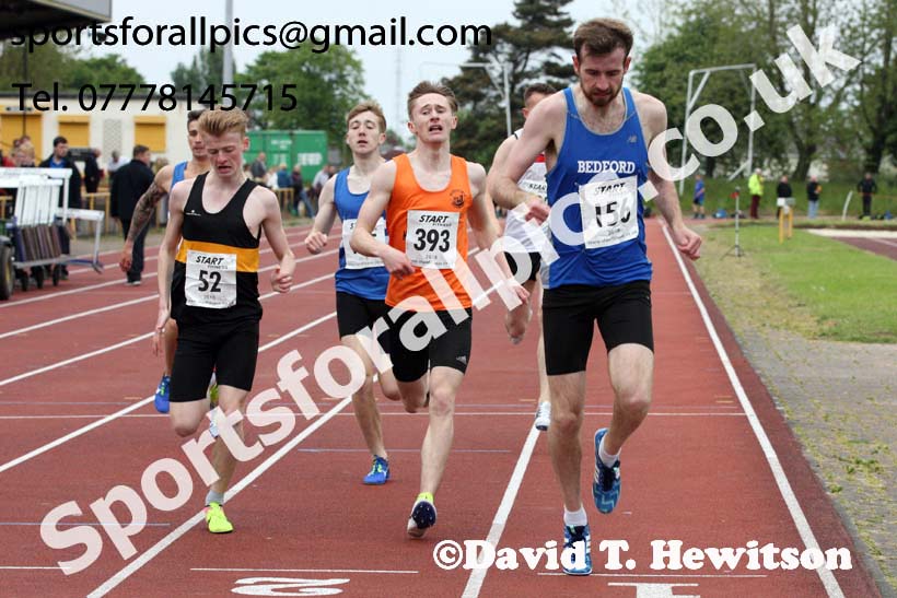 Jimmy Hedley 800 metres Challenge Cup, North Eastern Grand Prix, Monkton Stadium, Jarrow. Photo: David T. Hewitson/Sports for All Pics